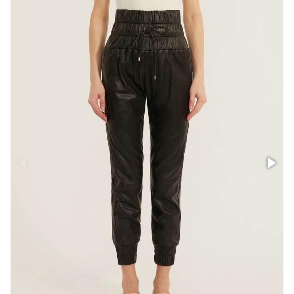 Marissa Webb stunning, Dalton leather joggers